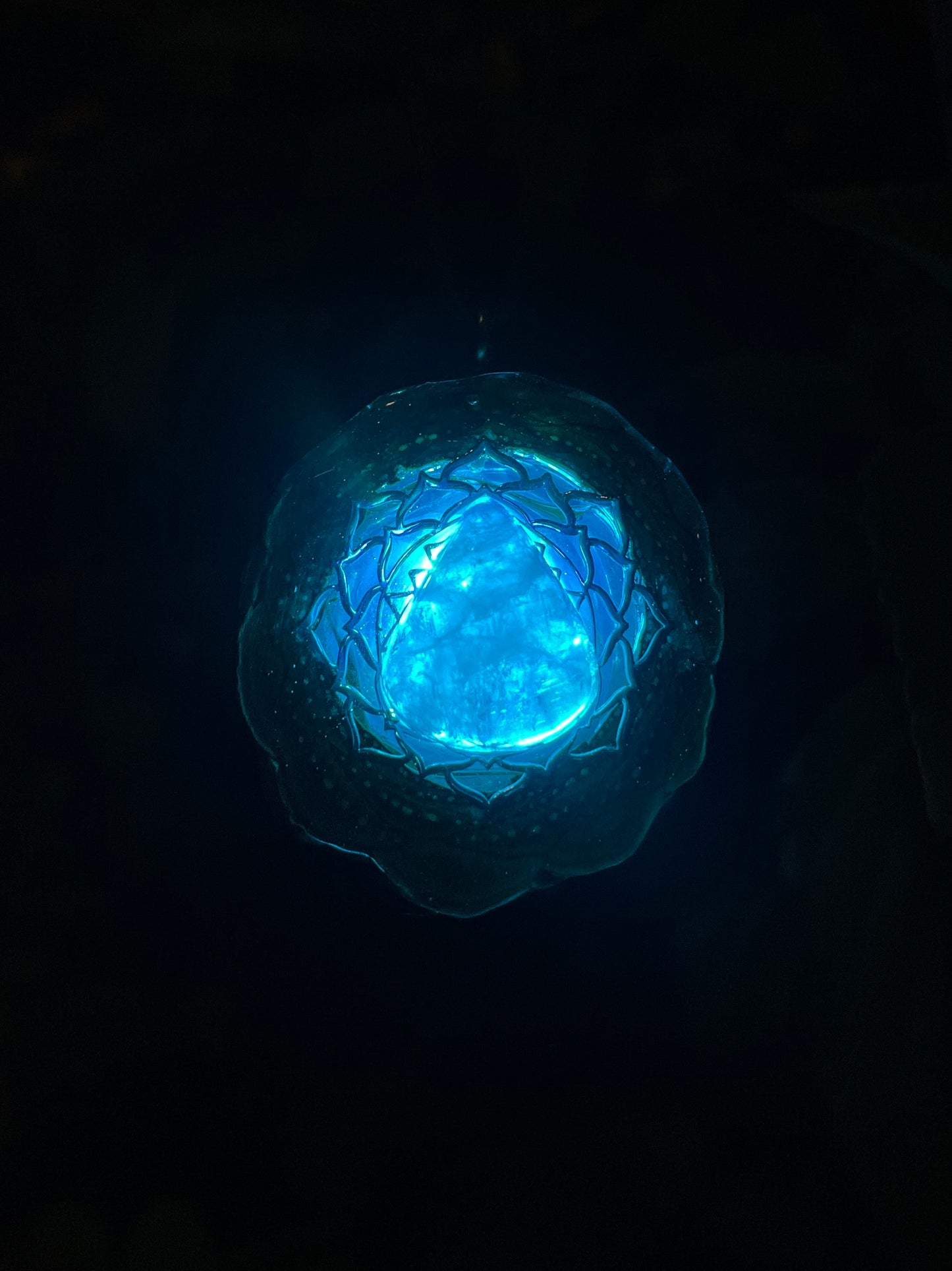 Moonstone Lotus LED Pendant