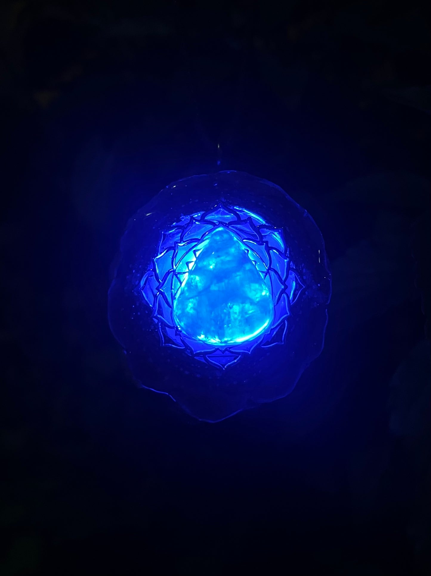 Moonstone Lotus LED Pendant