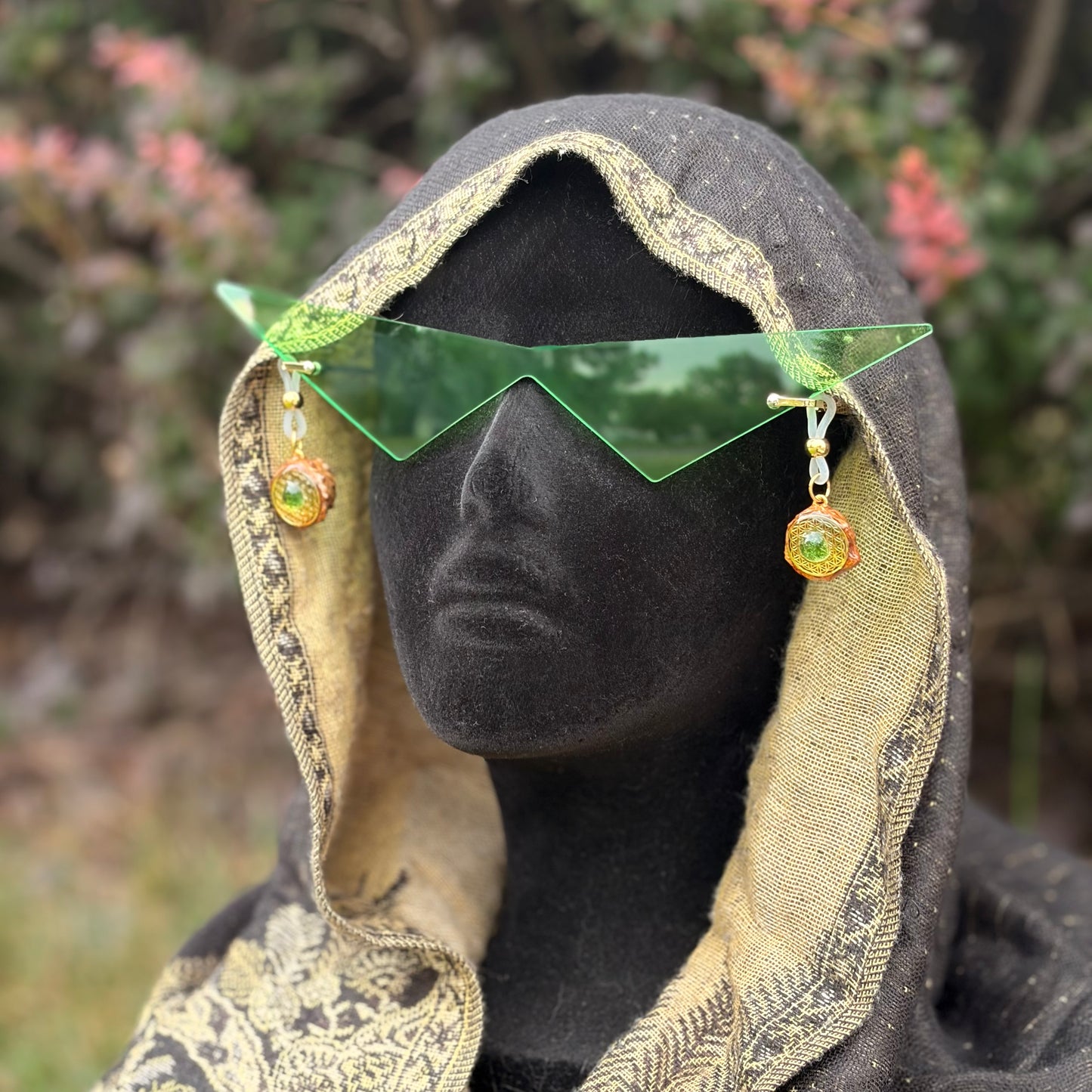 Peridot Flower of Life Minis with Green Retro Sunnies