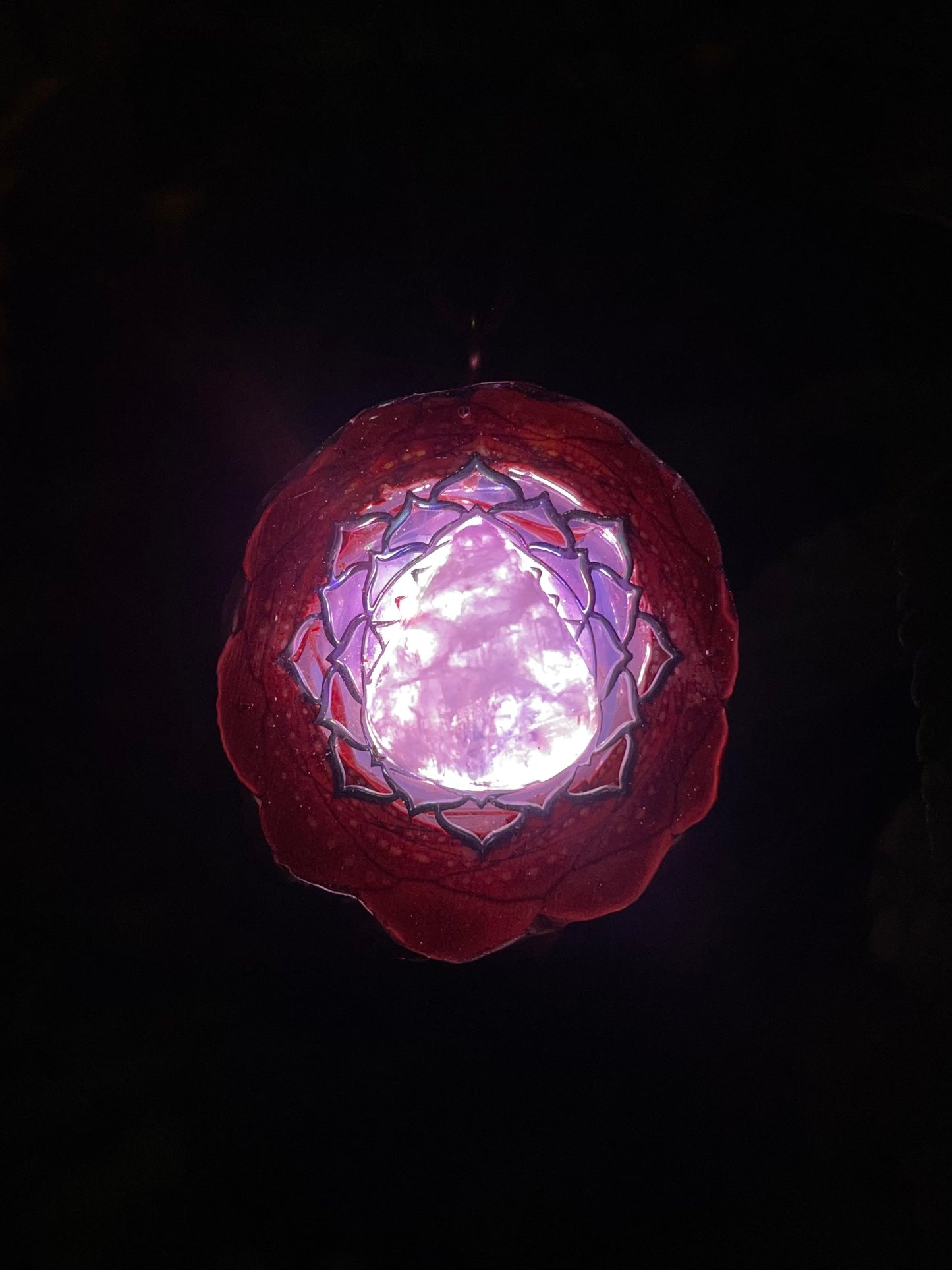 Moonstone Lotus LED Pendant