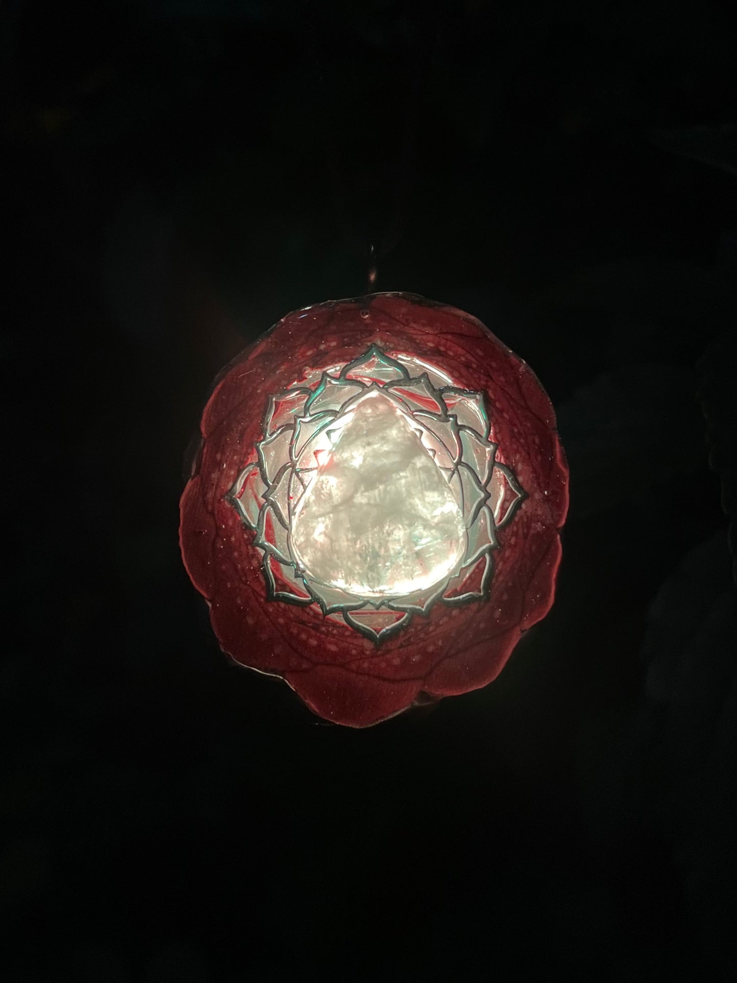 Moonstone Lotus LED Pendant