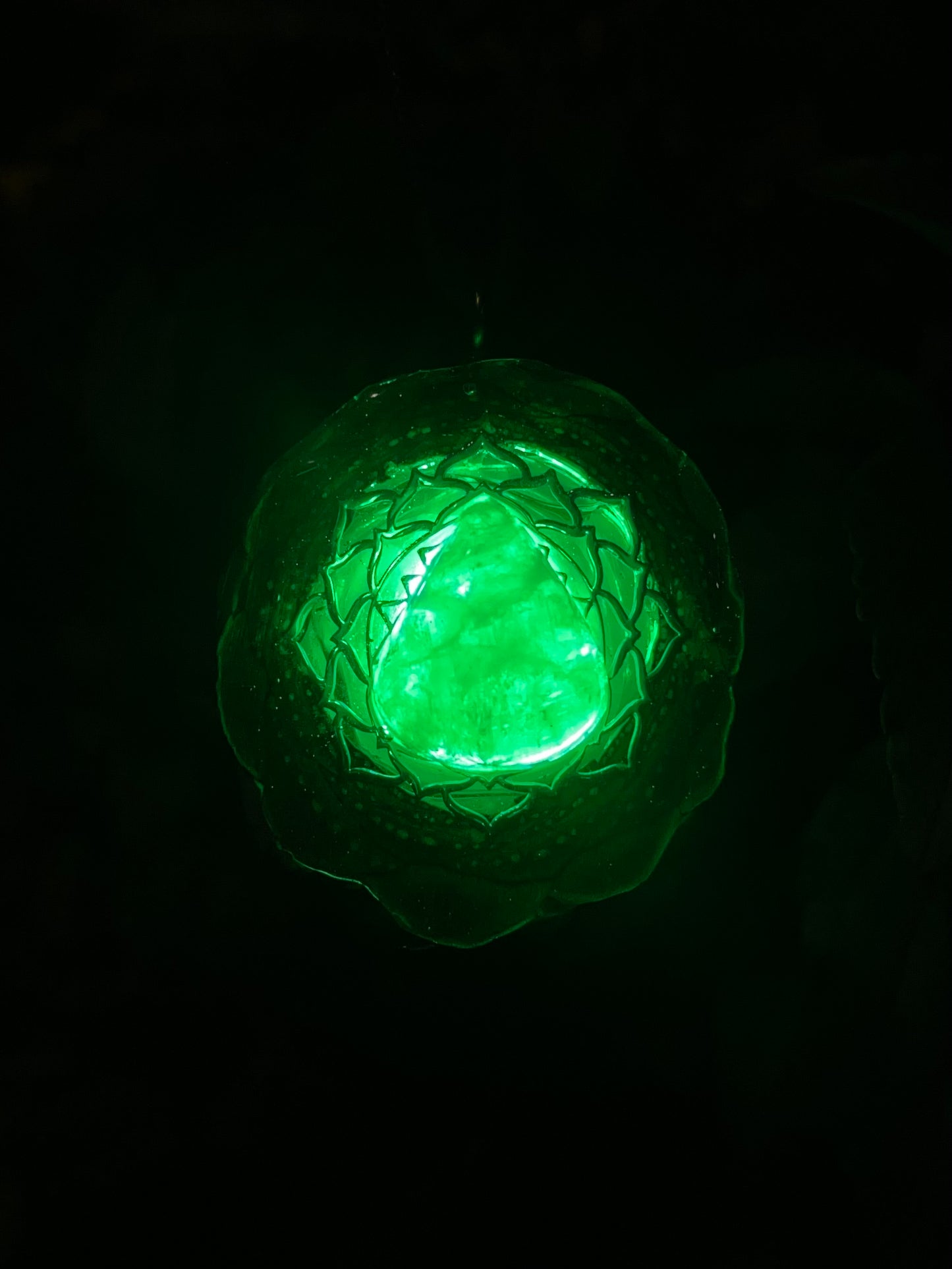 Moonstone Lotus LED Pendant