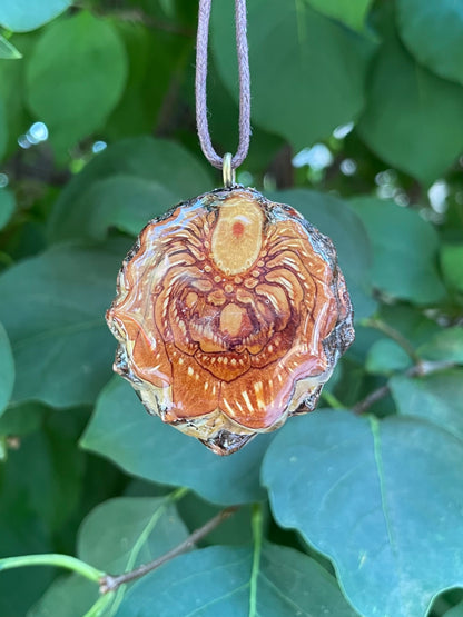 Red Moss Agate Lotus