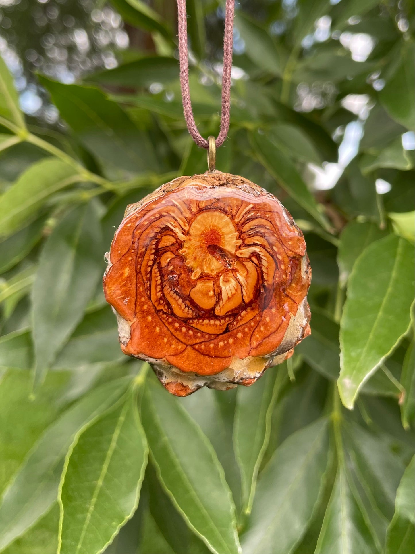 Moss Agate Flower of Life