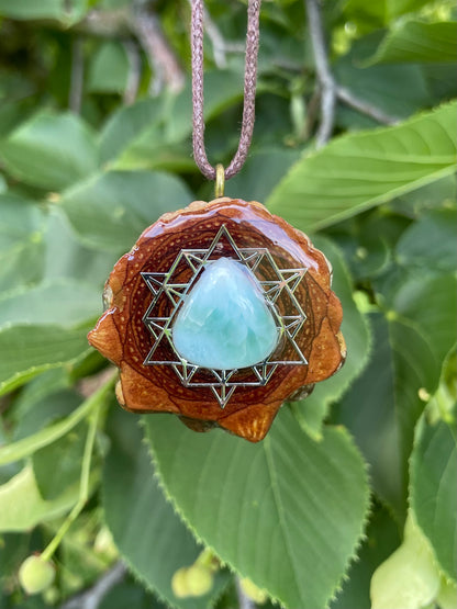 Larimar Silver Tetrahedron