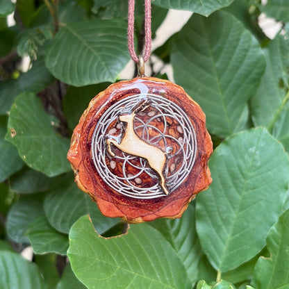 Phish Antelope, Seed of Life Lotus, Silver