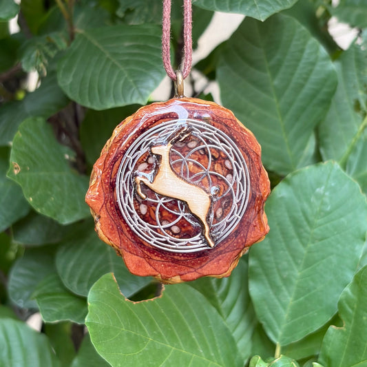Phish Antelope, Seed of Life Lotus, Silver