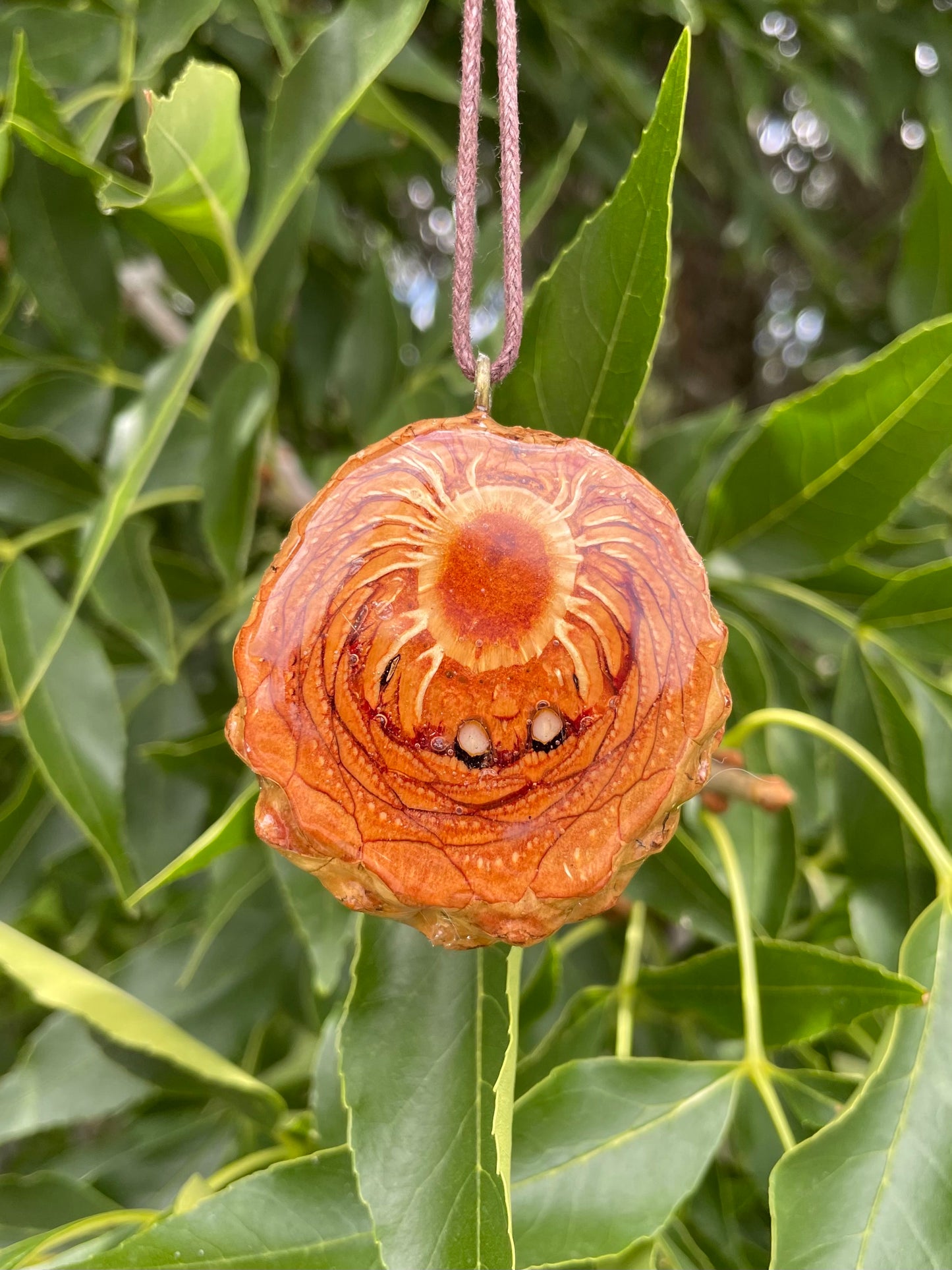 Moss Agate Large Pendant