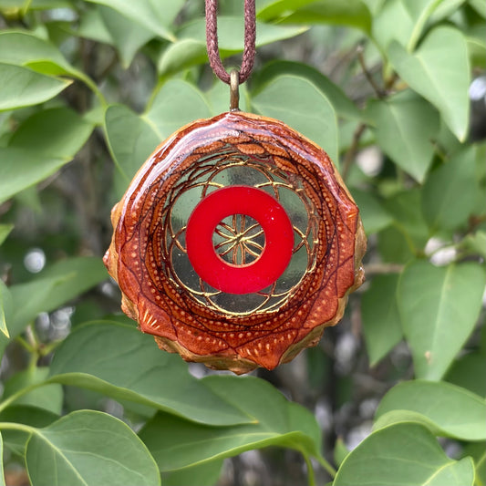 Phish Donut, Seed of Life Lotus, Gold