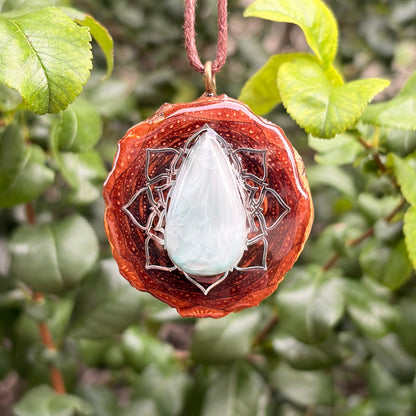 Hemimorphite Lotus Silver