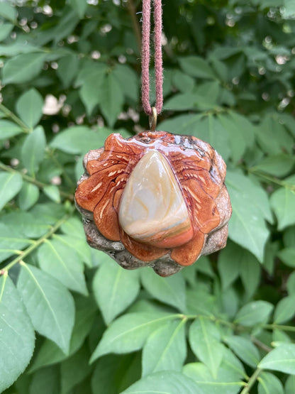 Jasper Large Pendant