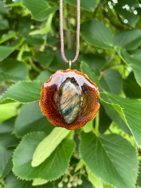 Labradorite Marquise Medium Pendant