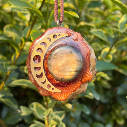 Labradorite Moon Phases, Gold