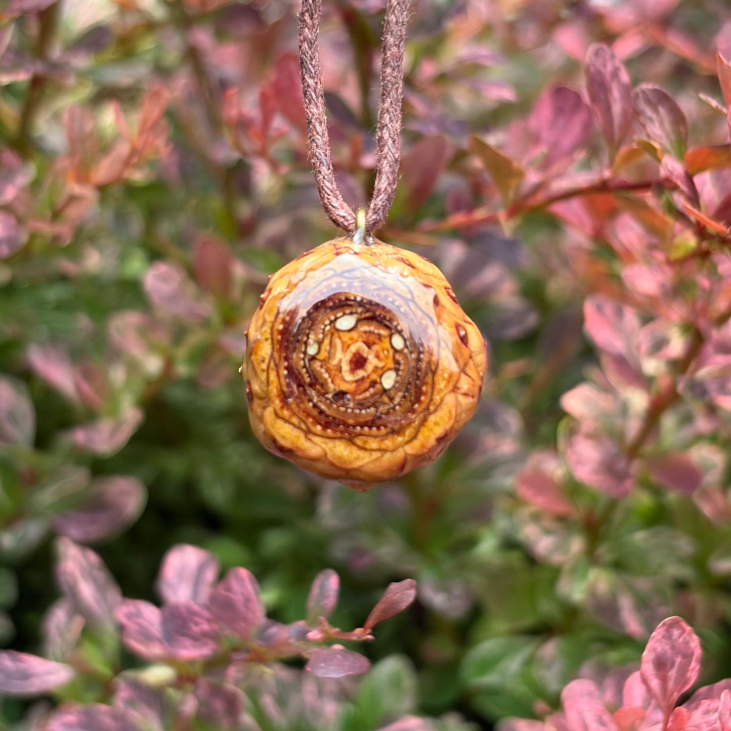 Tiger’s Eye Flower of Life Mini
