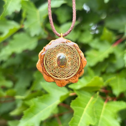 Ethiopian Black Opal, Flower of Life Mini
