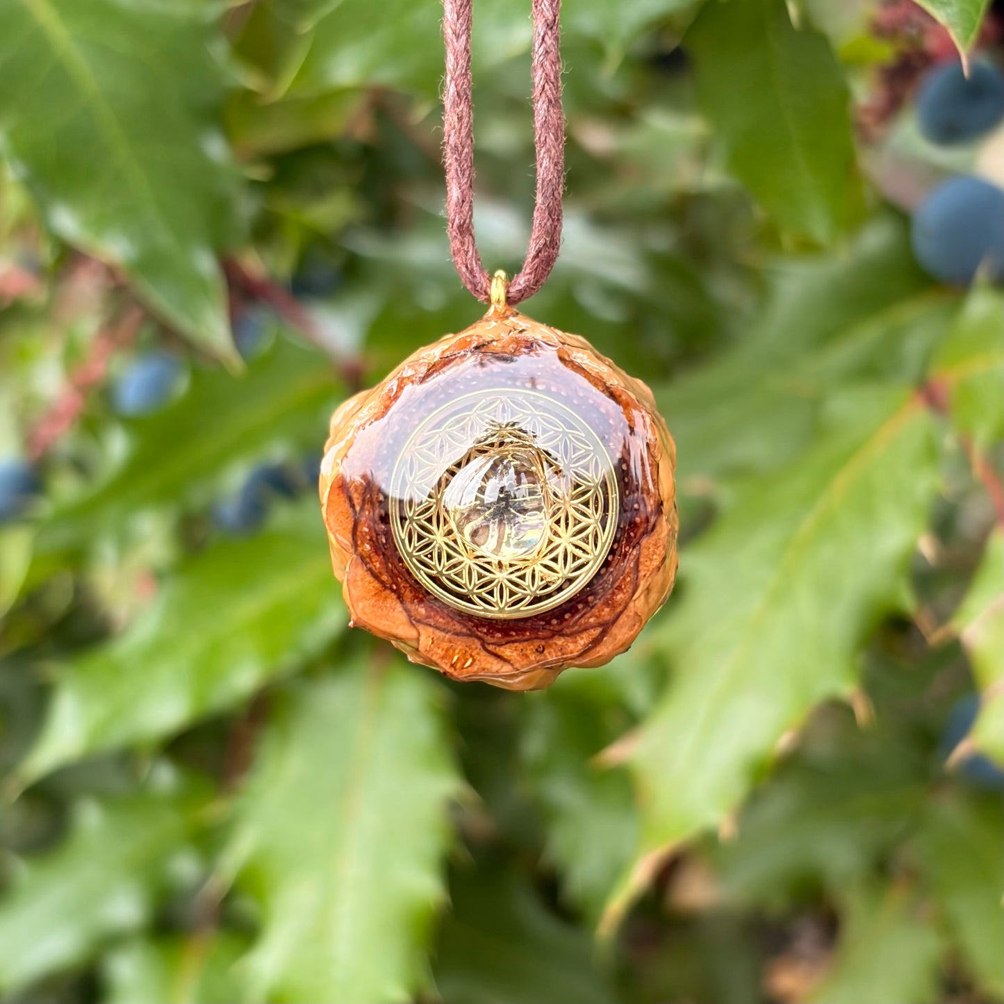 Moonstone Flower of Life Mini