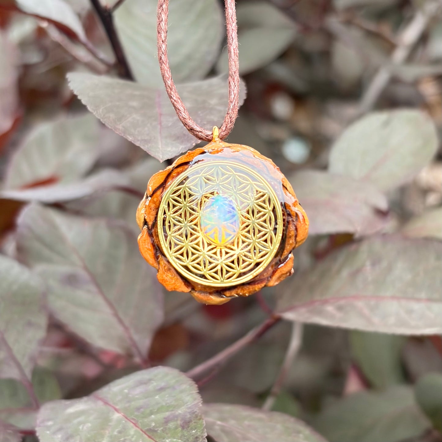 Ethiopian Opal Flower of Life Mini