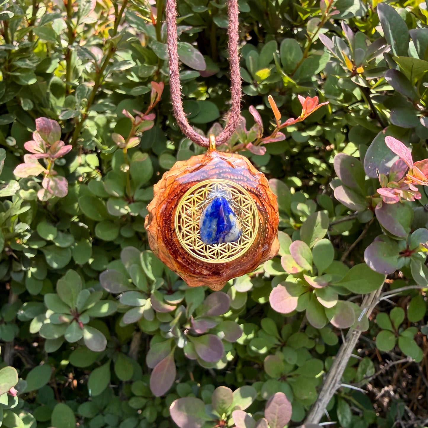 Sodalite Flower of Life Mini