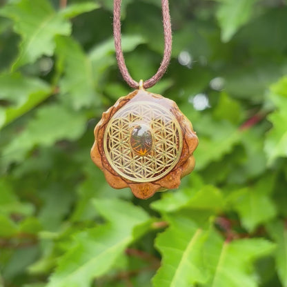 Ethiopian Black Opal, Flower of Life Mini