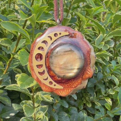 Labradorite Moon Phases, Gold