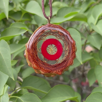 Phish Donut, Seed of Life Lotus, Gold