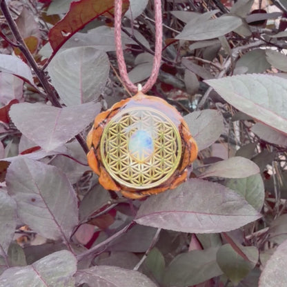 Ethiopian Opal Flower of Life Mini