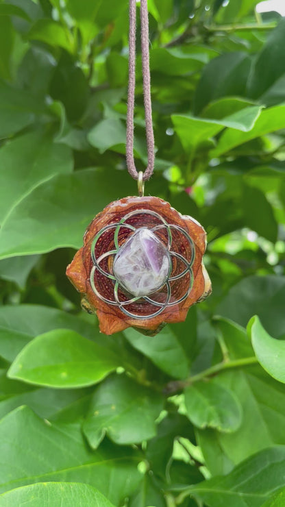 Amethyst Seed of Life