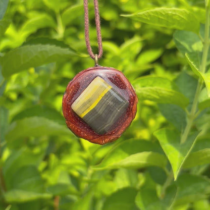 Bumblebee Jasper Medium Pendant