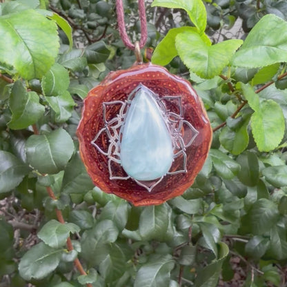 Hemimorphite Lotus Silver